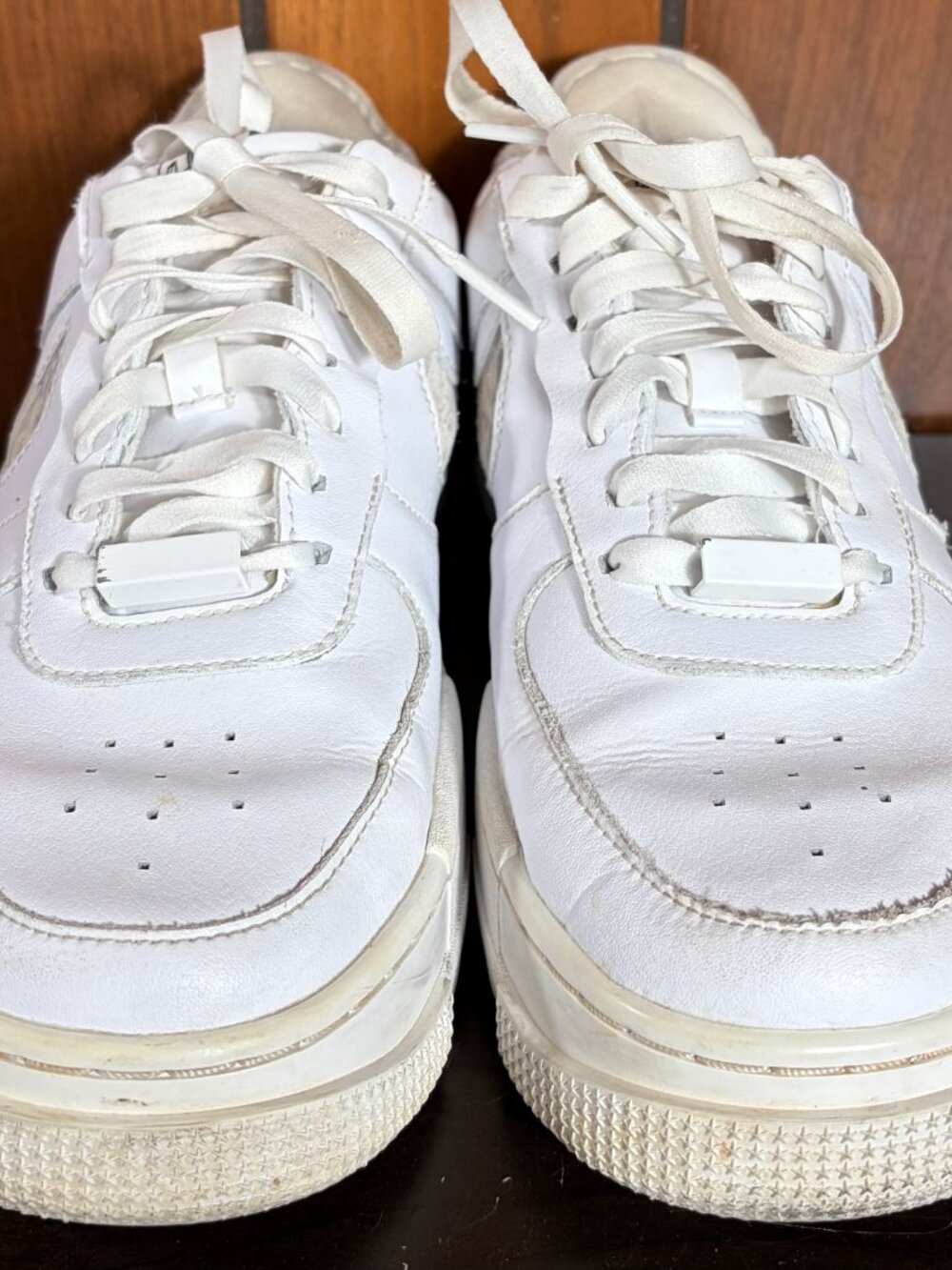 Size 8.5 - Nike Air Force 1 Low Pixel SE White Zebra Womens Sneakers GUC - Picture 5 of 10